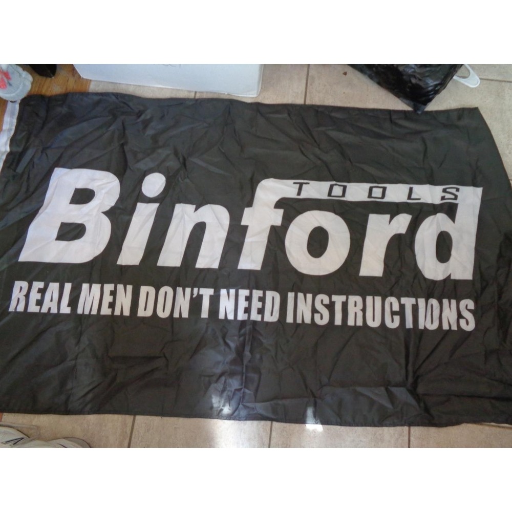Binford Tools Real Men Don't Need Instructions Large Flag Tim Allen